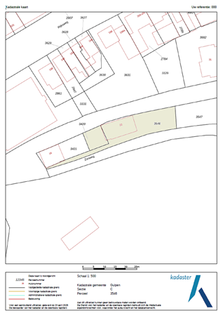 Oude Akerweg 22, 6271 ND Gulpen - kadastrale kaart