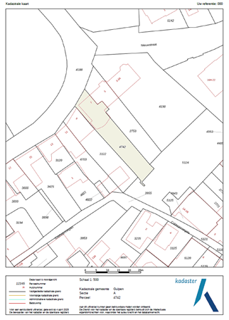 Prof. Cobbenhagenstraat 7, 6271 BM Gulpen - kadastrale kaart