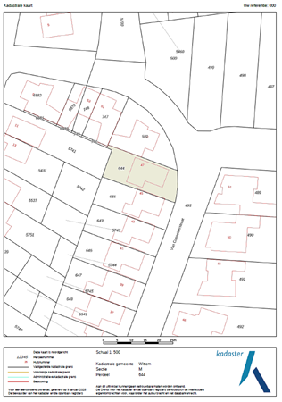 Van Cosselaerstraat 47, 6286 AT Wittem - kadastrale kaart