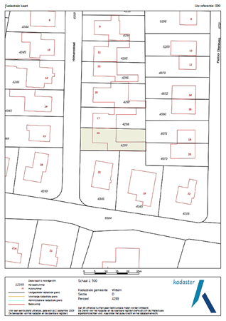 Heimansstraat 19, 6285 AM Epen - kadastrale kaart