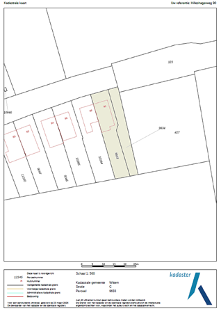 Hilleshagerweg 90, 6281 AG Mechelen - kadastrale kaart