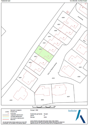 Burg. Van Rijckevorselstraat 11, 6271 GJ Gulpen - kadastrale kaart