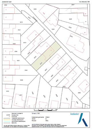 Krekelstraat 9, 6285 AR Epen - kadastrale kaart