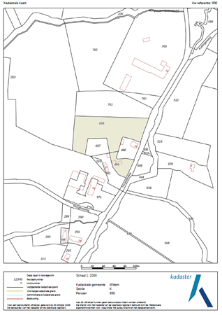 Terzieterweg 20, 6285 NE Epen - kadastrale kaart