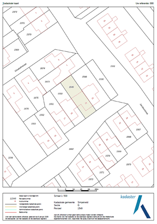 Rosaliestraat 21, 6351 LG Bocholtz - kadastrale kaart