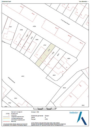 Wilhelminastraat 19, 6271 AV Gulpen - kadastrale kaart