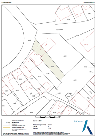 Prof. Cobbenhagenstraat 5, 6271 BM Gulpen - kadastrale kaart