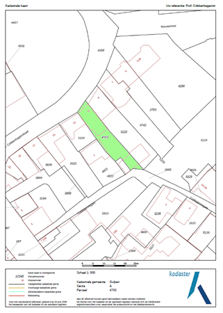Prof. Cobbenhagenstraat 11, 6271 BM Gulpen - kadastrale kaart