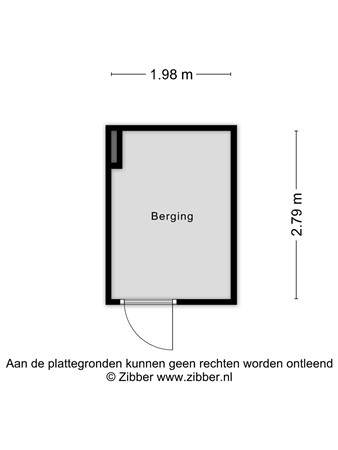 Maandereind 35F, 6711 AA Ede - Plattegrond berging