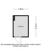 Plattegrond berging