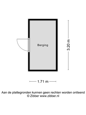 Maandereind 35D, 6711 AA Ede - Plattegrond berging