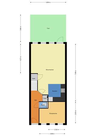 Floorplan - Stroveer 259, 3032 GB Rotterdam