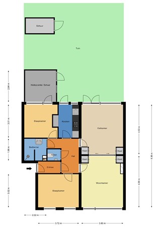 Floorplan - Lumeystraat 15Bgr, 3039 ZN Rotterdam