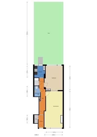 Floorplan - Dordtselaan 52C, 3073 GD Rotterdam