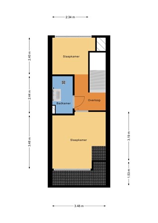 Floorplan - Terbregse Rechter Rottekade 248, 3055 XJ Rotterdam