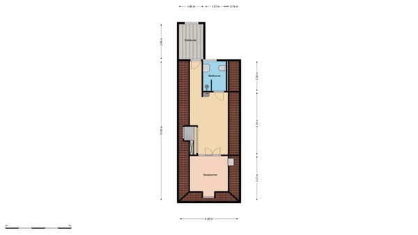 Floorplan - Gerard Scholtenstraat 21B, 3035 SC Rotterdam