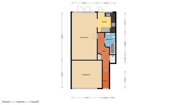 Floorplan - Sonmansstraat 42A, 3039 DK Rotterdam