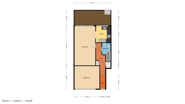Floorplan - Sonmansstraat 42A, 3039 DK Rotterdam
