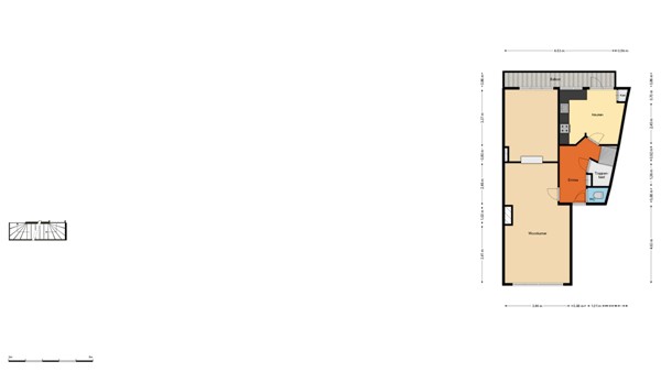 Floorplan - Schieweg 47C, 3038 AE Rotterdam