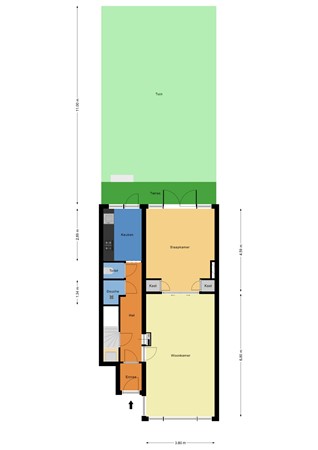 Floorplan - Stationssingel 83A, 3033 HE Rotterdam