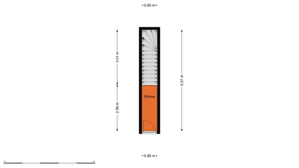 Floorplan - Bergstraat 61B, 3035 TC Rotterdam