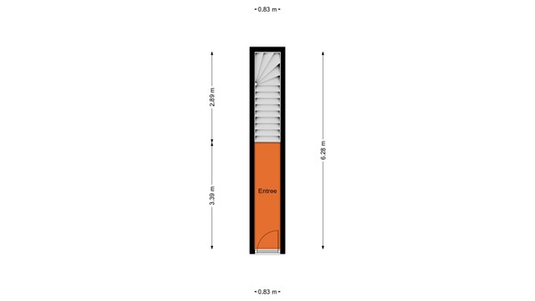 Floorplan - Geertsemastraat 11A, 3038 XA Rotterdam