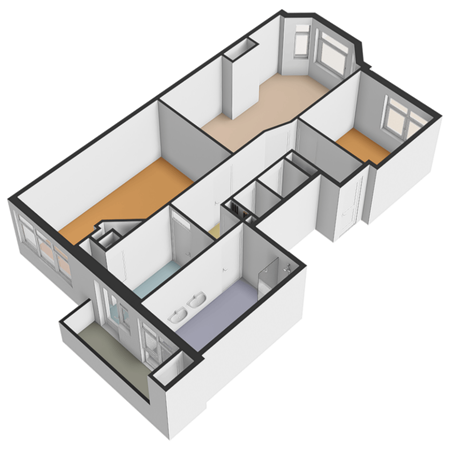 Floorplan - Lunterenstraat 194, 2573 PW Den Haag