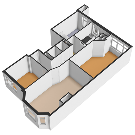 Floorplan - Lunterenstraat 194, 2573 PW Den Haag