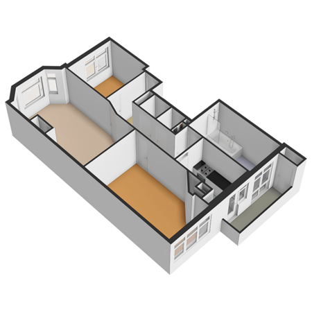 Floorplan - Lunterenstraat 194, 2573 PW Den Haag