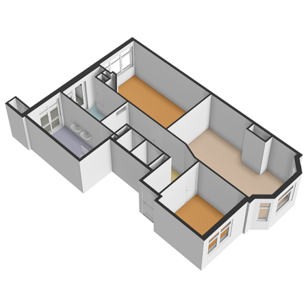 Floorplan - Lunterenstraat 194, 2573 PW Den Haag