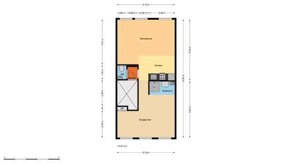 Floorplan - Noordmolenstraat 80A, 3035 RM Rotterdam