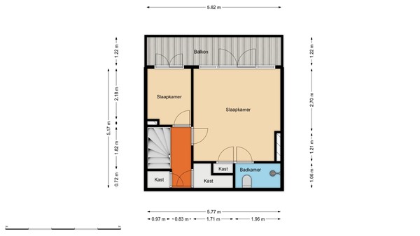Floorplan - Pleinweg 13D, 3081 JB Rotterdam