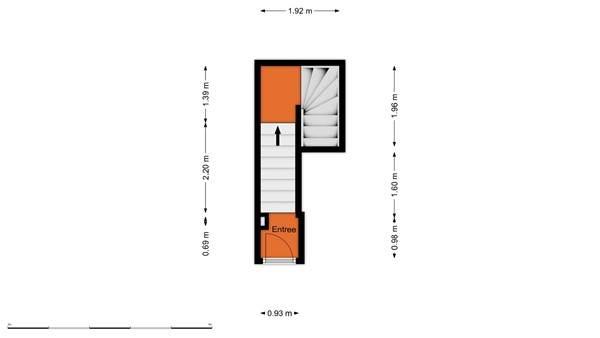 Floorplan - Schieweg 237D, 3038 AX Rotterdam