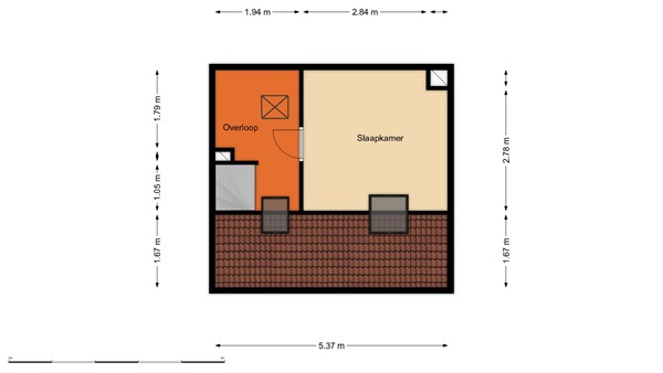 Floorplan - Ben Websterstraat 28, 3069 XJ Rotterdam