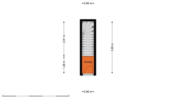 Floorplan - Lisbloemstraat 65B, 3051 TP Rotterdam