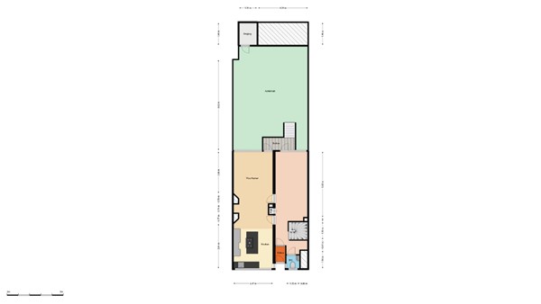 Floorplan - Schieweg 241D, 3038 AX Rotterdam