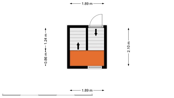 Floorplan - Van der Meydestraat 19B02, 3039 TE Rotterdam