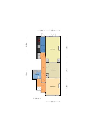 Floorplan - Noorderhavenkade 77A, 3039 RK Rotterdam