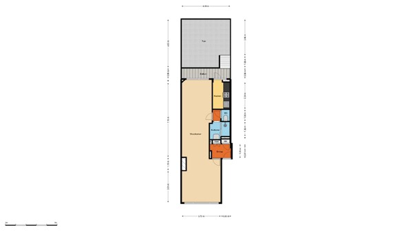Floorplan - Scheveningsestraat 8A, 3032 RG Rotterdam