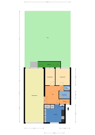 Floorplan - Statensingel 154A, 3039 LW Rotterdam