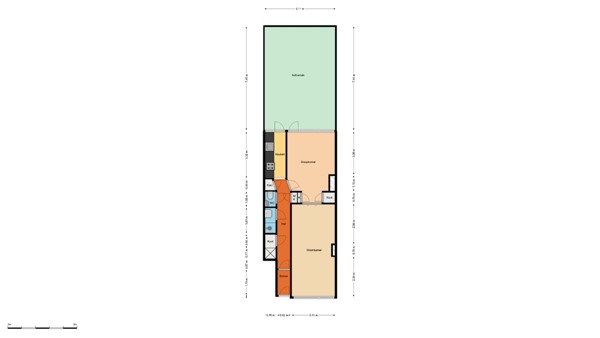 Floorplan - Bergselaan 58B, 3037 CB Rotterdam