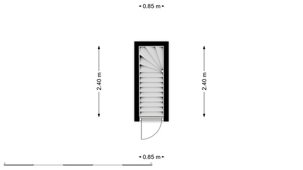 Floorplan - Bergselaan 58A02, 3037 CB Rotterdam