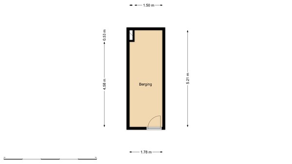 Floorplan - Jonker Fransstraat 103B, 3031 AP Rotterdam
