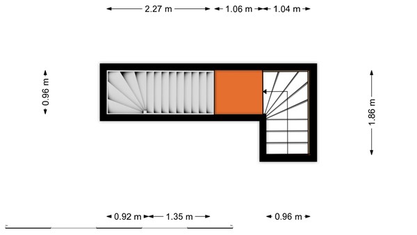 Floorplan - Gordelweg 184-02L, 3038 GG Rotterdam