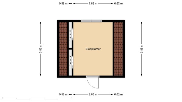 Floorplan - Lisstraat 20B01, 3037 RE Rotterdam