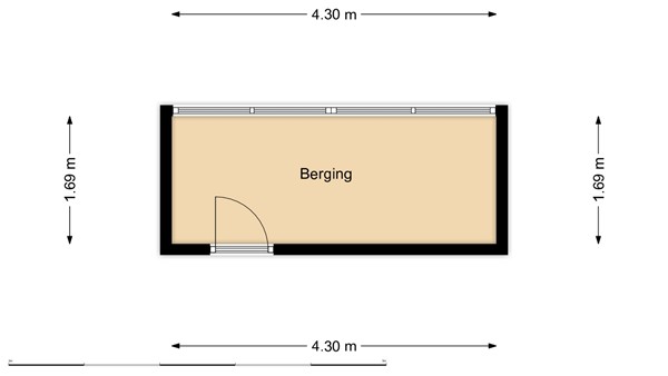 Floorplan - S.M. Hugo van Gijnweg 297, 3317 JL Dordrecht