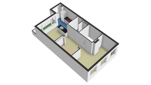 Floorplan - Watergeusstraat 4b01, 3025 HS Rotterdam