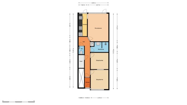 Floorplan - Zweedsestraat 143A, 3028 TT Rotterdam
