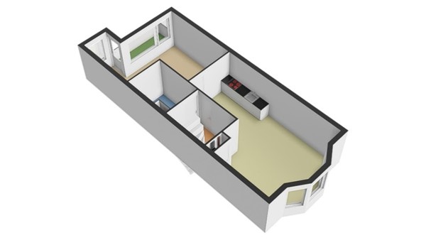 Floorplan - Schoonderloostraat 227, 3024 TT Rotterdam