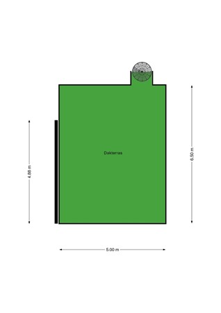 Floorplan - Balkenstraat 23B, 3027 GC Rotterdam